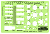 Rapidesign 1/4 Inch Banquet/Seminar Planner Template, 1 Each (R708)
