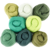 Wistyria Editions Wool Roving 12in .25oz 8/PkgJungle