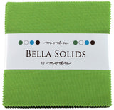 Bella Solids Lime Charm Pack 42 Squares 5 Moda Fabrics 9900PP 75