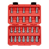 TEKTON 1/2 Inch Drive Hex Bit Socket Set, 24Piece (1/43/4 in., 619 mm) | SHB92301