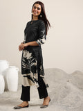 Libas Women'S Silk Blend Kurta Set (400324 Black 2Xl