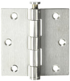 Deltana Square Hinge Satin Stainless Steel 3 1/2 Height x 3 1/2 Width, SS35U32D