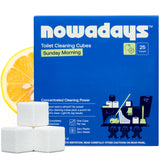 Nowadays Toilet Cleaning Cubes Sunday Morning Scent 25 Count PlasticFree