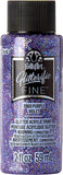FolkArt Glitterific Fine Assorted Acrylic Craft Paints, Purple 2 fl oz Premium Acrylic Paint with Glitter Finish, Perfect for Ea