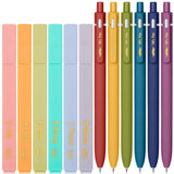 Mr. Pen- Aesthetic No Bleed Highlighters & Gel Pens, 12 Pack, Colorful Bible Highlighters No Bleed, Colorful Ink Aesthetic Gel P