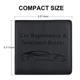 Cacturism Car Registration and Insurance Holder, Vehicle Glove Box Car Organizer Men Women Wallet Accessories Case for Cards, Es