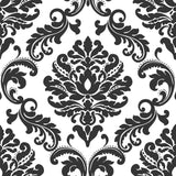 NuWallpaper NU1646 Ariel Black and White Damask Peel & Stick Wallpaper, Multicolor