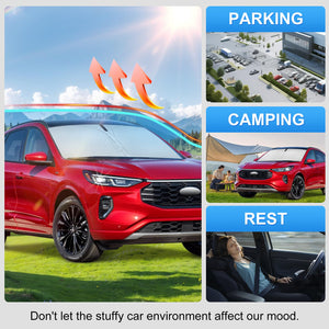 Car Sun Shade for 2020-2025 Ford Escape Accessories Windshield Sunshade Cover Front Window Shade Custom Fit Escape Sun Visor Pro