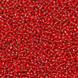 Seed Beads Red 200 Grams About 6500pcs, 3mm 8/0 Glass Craft for Making Earrings, Bracelets, Pendants, Waist Jewelry,DIY Handmade