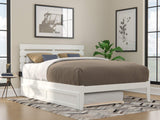 AFI, Oxford Queen Platform Bed with Twin XL Trundle, White