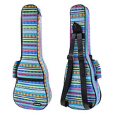 CLOUDMUSIC Ukulele Case Gig Bag Padded Backpack For Tenor 26 Inch(Tenor,Hawaii Blue)