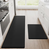 StepRite Kitchen Mats, 2PCS Kitchen Rugs, Cushioned Anti Fatigue Kitchen Mats for Floor, Non-Slip Standing Desk Mat, Waterproof 