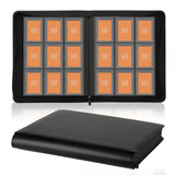 Toploader Binder,Trading Card Binder Storage Hold up 288 Cards 9-Pocket Top Loader Binder with Sleeves for 3x4 Rigid Toploaders 