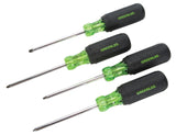 Greenlee 035301C Screwdriver Set, SquareRecess Tip, 4 Piece