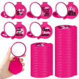 Zhehao 50 Pcs Cheerleader Mirror Gifts Compact Mirror Bulk Folding Pocket Purse Mirror Inspirational Cheer Gifts Travel Portable