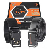 Tpm MenS Stylish Belt Combo Pack Of 2 | Heavy Duty Woven Belt | Automatic Metal Buckle Casual Belt For Men. Has77