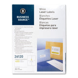 Business Source 26120 Mailing Labels Shipping Laser 31/2Inch x5Inch 400/PK White