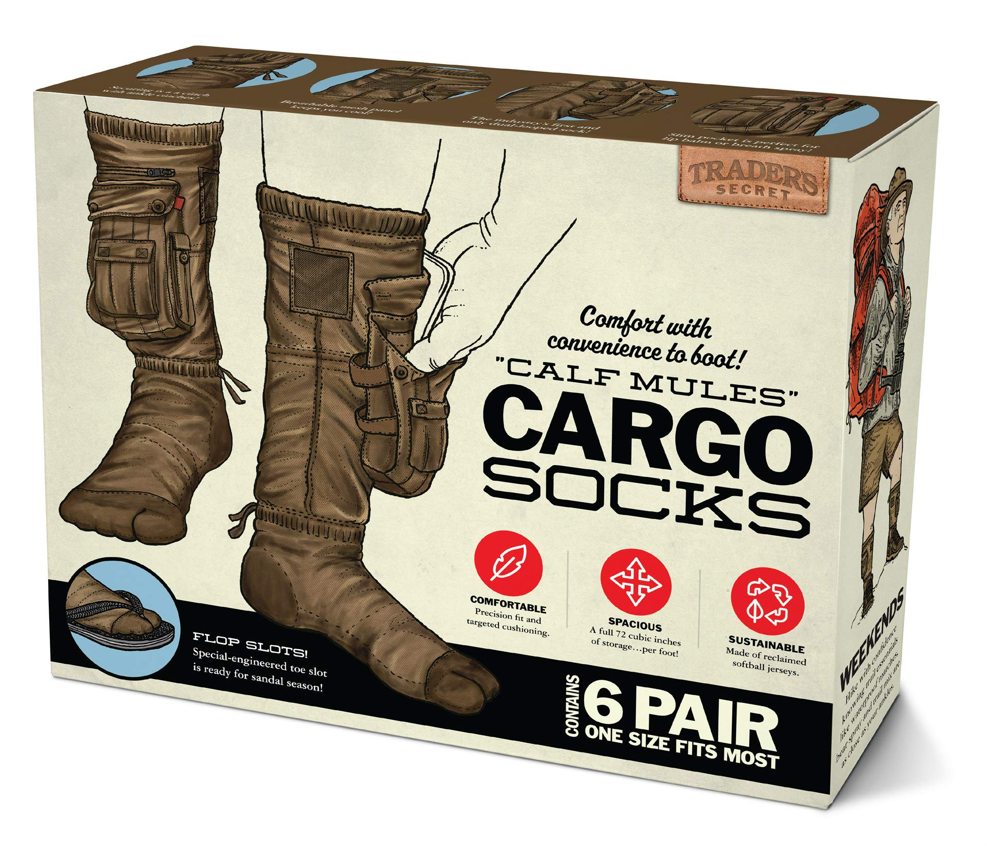 Prank Pack Prank Gift Box, Cargo Socks, Wrap Your Real Present in a Funny Authentic Prank-O Gag Present Box | Novelty Gifting Bo
