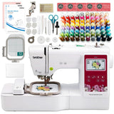 Brother PE545 4 x 4 Embroidery Machine with Accessories Kit and Deluxe 80 Embroidery Spool Bundle