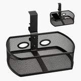 NaiSooten Clamp On Desk Organizer, Hanging Desk Shelf with Clamp, Metal Mesh Desk Drawer Attachment for Office Supplies, Phone, 