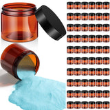 Patelai 60 Pcs Plastic Container Jars with Lids Round Clear Travel Cosmetic Container Jars for Toiletries, Lotion, Cream, Ointme