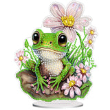 Diamond Painting Kits for Adults Beginners, 5D Full Drill Frog Crystal Art Desktop Ornament, DIY Single Sided Home Office Desk D