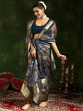 Libas Women'S Organza Saree (16152_Green)