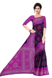 Tamaira Fashion Womens Plain Weave Pure Cotton Saree Without Blouse Piece(1856_Purple)