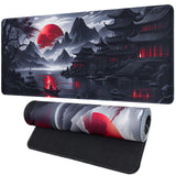 FreeNook Black Mouse Pad Gaming Keyboard Pad 35.4 x 15.7 in Computer Mouse Pad Anime Gaming Mousepad, Expanded Architecture Cool