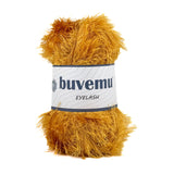 Buvemu Eyelash Fun Fur Yarn 100 Gram (3.53 Ounces) 175 Yards (160 Meters) (Gold)