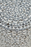 Global Archive Handcrafted Capiz Shell Terrazzo Modern Accent End Table