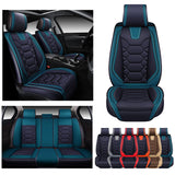 OASIS AUTO Car Seat Covers Premium Waterproof Faux Leather Cushion Universal Accessories Fit SUV Truck Sedan Automotive Vehicle 