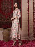 Gosriki Women'S Rayon Blend A-Line Printed Kurta With Pant (Bhaskar Grey-Vks01-Gs_Xl_Grey_X-Large),Grey,,B0DRNL16N1
