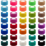 BQTQ 40 Rolls Self Adherent Wrap 1 Inch Self Adhesive Bandages Wrap Stretch Bandage Tape Self Stick Bandage Wraps for Wrist Ankl