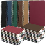 DAJAVE 24 Pack A5 Spiral Notebook, 8.3x5.7 Inch, 120 Pages/60 Sheets, 6 Color Hardcover Spiral Journal Notebook, Lined Travel Bu