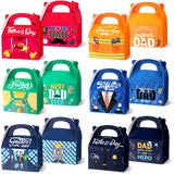 Funrous 24 Pcs Father's Day Gift Boxes Fathers Day Candy Boxes Party Favors Best Dad Ever Treat Cookie Present Boxes Wrap Bulk w
