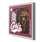 YouTheFan NCAA Montana Grizzlies 3D Logo Series Wall Art 12x12