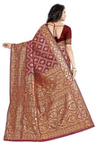 Sugathari Womens Banarasi Saree Pure Kanjivaram Silk Saree Soft New Ladies 2023 Design Wear Pattu Sarees Latest Cotton Party Sari Collections With Blouse Piece For Wedding Sadi (Sam San 9017-Maroon)