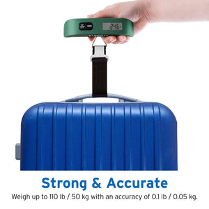 Etekcity Luggage Scale, Digital Weight Scales for Travel Accessories Essentials Suitcases , Portable Handheld Scale with Tempera