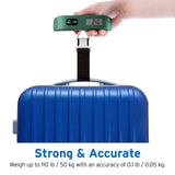 Etekcity Luggage Scale, Digital Weight Scales for Travel Accessories Essentials Suitcases , Portable Handheld Scale with Tempera