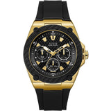 Guess Stainless Steel Analog Black Dial Men'S Watch-W1049G5, Dial_ Golden