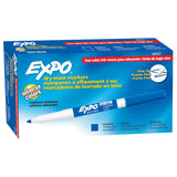 EXPO Low Odor DryErase Marker Fine Tip Pack of 12 Blue