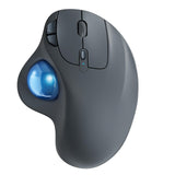 Nulea M501 Wireless Trackball Mouse, Rechargeable Ergonomic, Easy Thumb Control, Precise & Smooth Tracking, 3 Device Connection 