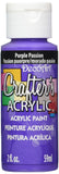 DecoArt Crafters Acrylic Paint, 2-Ounce, Purple Passion