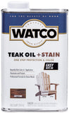 Watco 348759 Teak Oil Plus Stain, Quart, Greystone