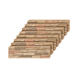 Wallwell 8-Pack Faux Stone Wall Panels (26 Sq Ft) PU Stone Veneer Siding, Mortarless Lightweight Faux Rock for Exterior and Inte