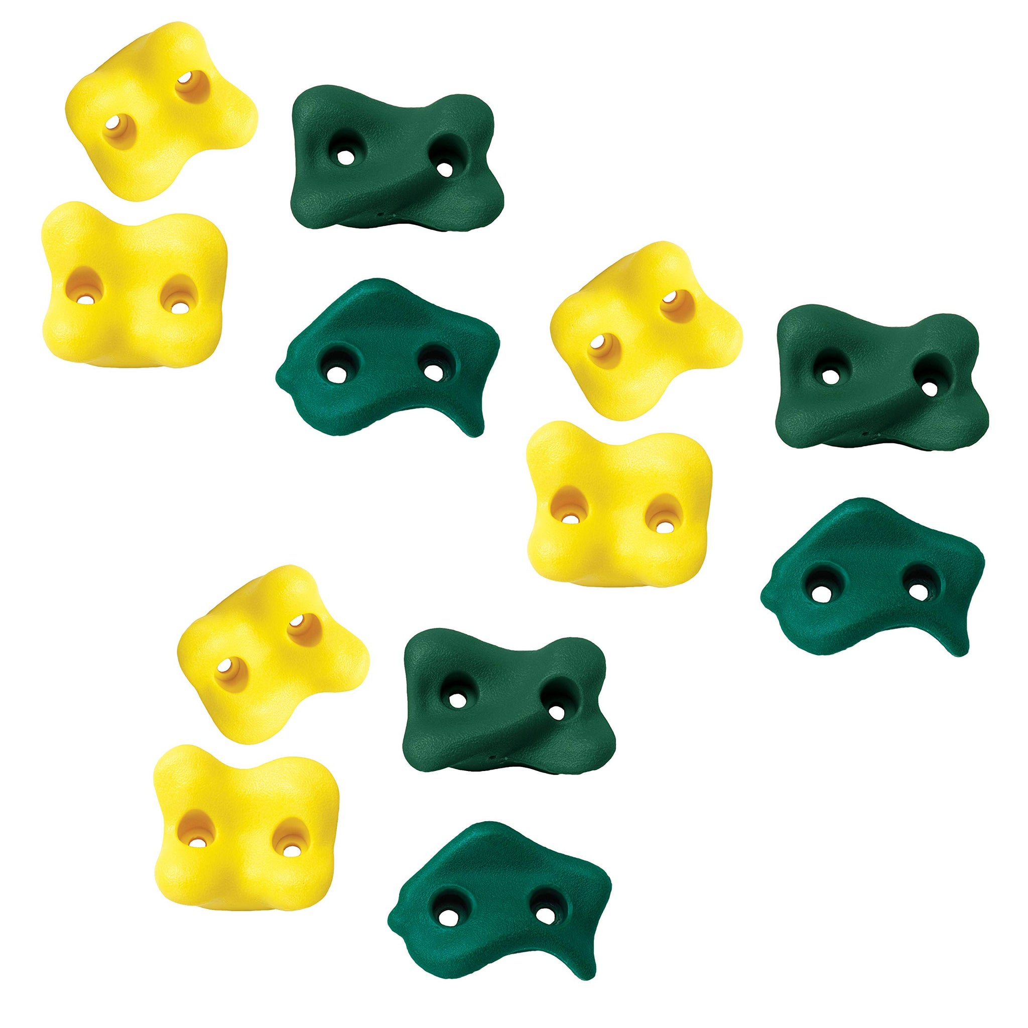 Swing-N-Slide WS 4781 Set of Twelve Climbing Rocks with Hardware - Accessories for Backyard & Outdoor Playsets Multicolor
