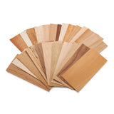 Sauers North American Species Wood Identification Kit & Wood Veneer Sample Pack 4 x 9 25 Pieces