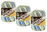 Bulk Buy: Lily Sugar n Cream Super Size 100% Cotton Yarn (3Packs) ~ Ombres, Scents, Stripes, Twists (Sunkissed SS #19218)3