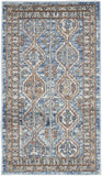 HomeRoots 2 X 4 Blue Southwestern Power Loom Non Skid Area Rug